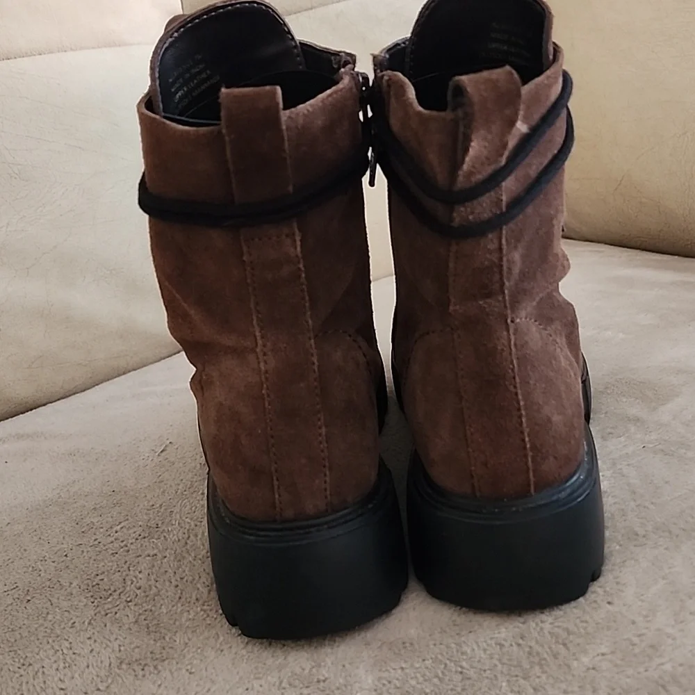 Matisse Chocolate Brown Platform Boots - Picture 6 of 13